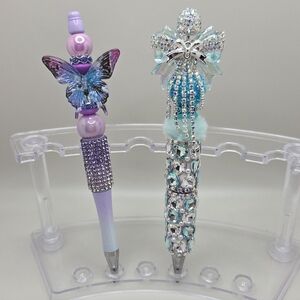 Handmade Beaded Pens And Journal Set